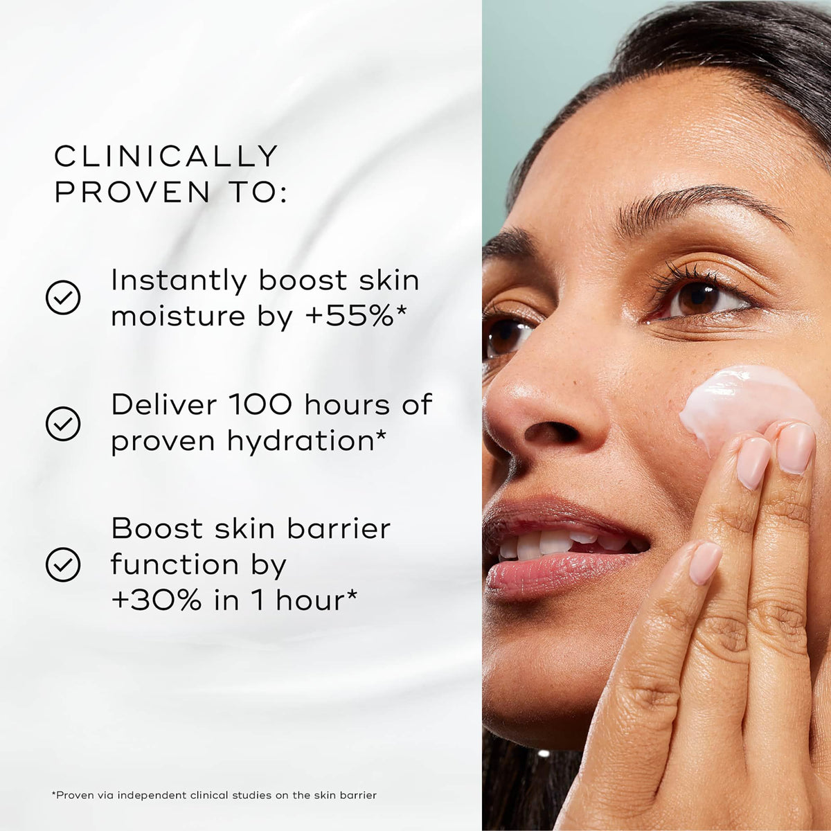 Medik8 cream texture close-up highlighting hydration and smooth application