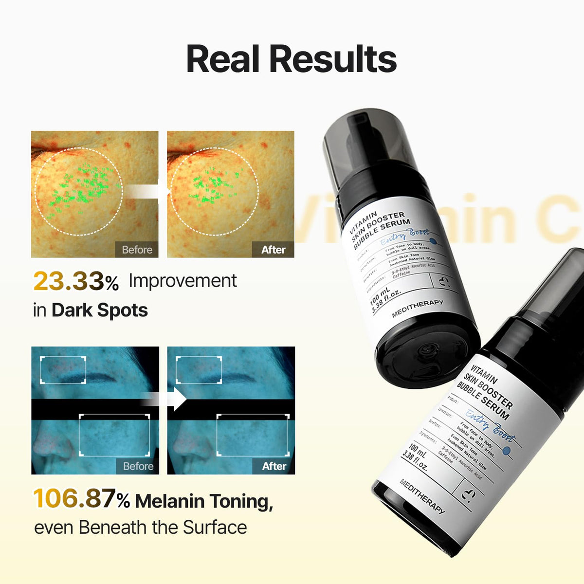 MEDITHERAPY daytime sunscreen layering showing serum under SPF for antioxidant support