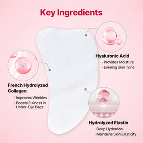 MEDITHERAPY patch applied under eye demonstrating fit and lift