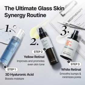 MEDITHERAPY on a vanity setting with skincare items showing lifestyle routine fit
