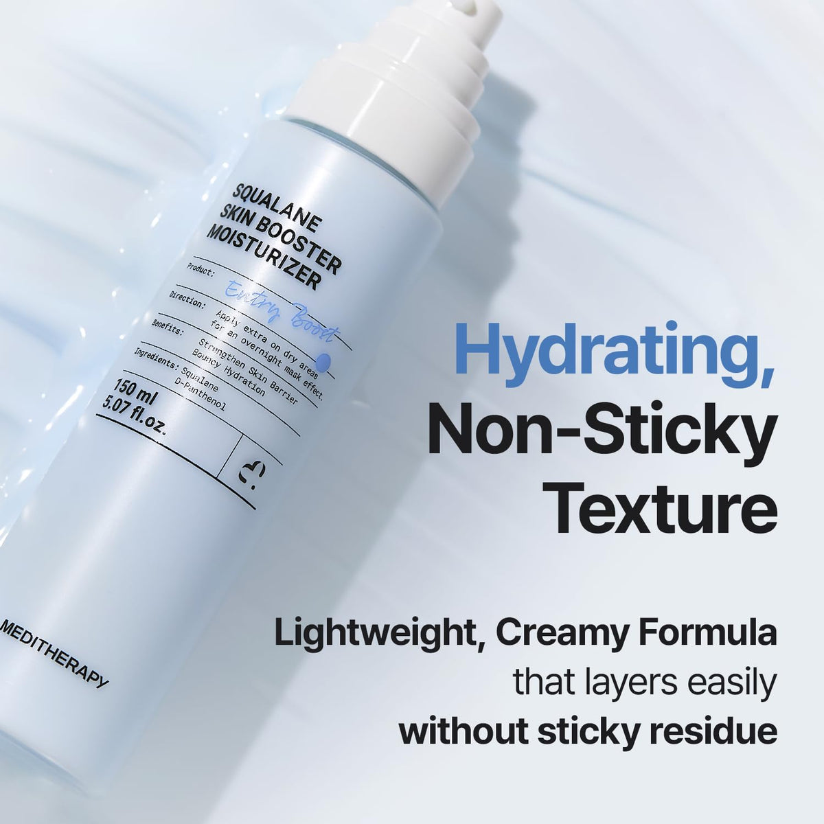 MEDITHERAPY product in nighttime bathroom setting suggesting calming evening routine