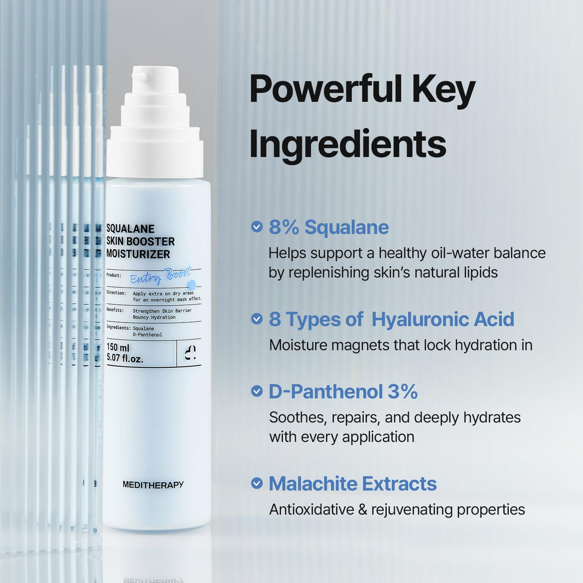 MEDITHERAPY pump dispenser detail for controlled, hygienic dispensing and convenient use