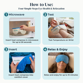 MEDIVIZ eye pack in freezer illustrating cold therapy option for puffiness