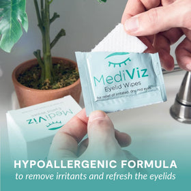 MEDIVIZ wipe fabric close-up showing soft texture and gentle cleaning benefit
