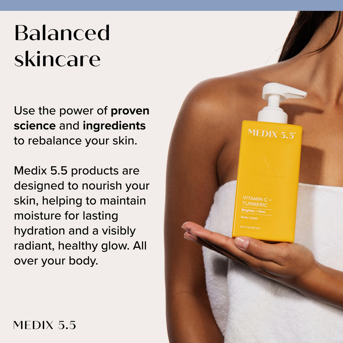 Medix 5.5 applied on forearm showing visible softness and improved texture