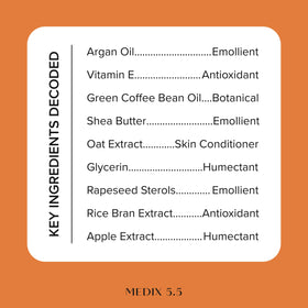 Medix 5.5 application on arm demonstrating quick absorption benefit
