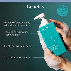 Medix 5.5 hyaluronic acid cream close-up texture providing visible hydration benefit