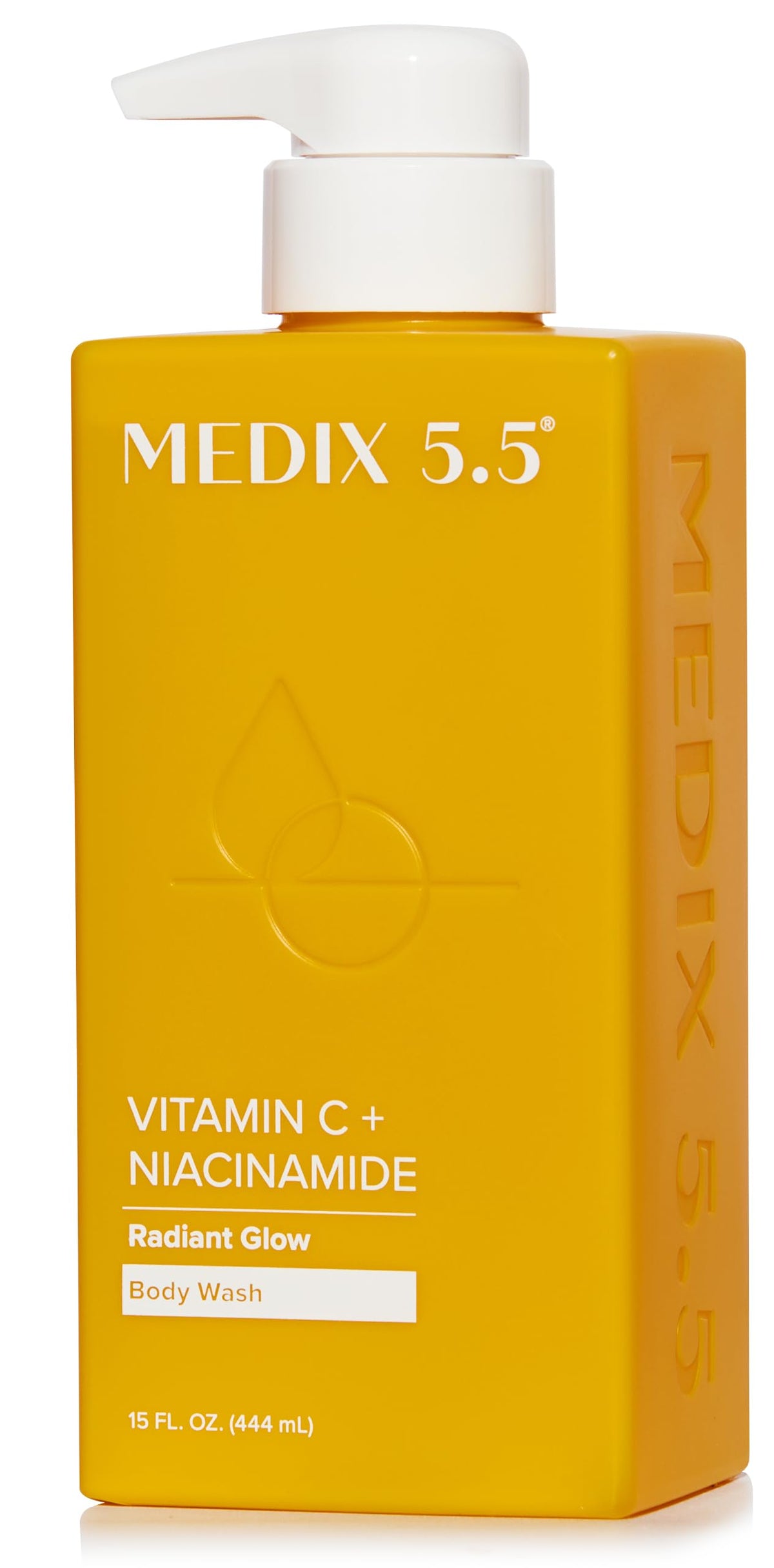 Medix 5.5 front bottle showing product and citrus scent for refreshed skin