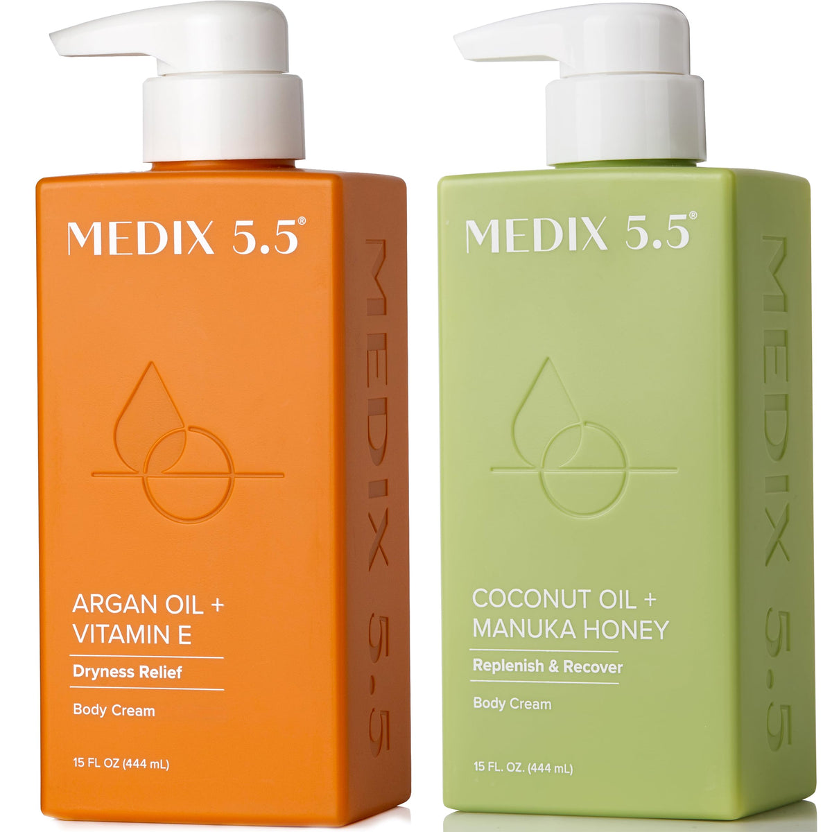 Medix 5.5 front packaging showing both creams and benefits