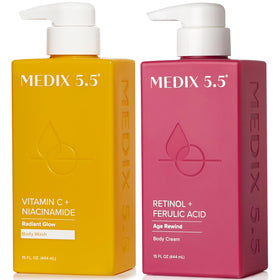Medix 5.5 front packaging set showing both products and clean benefits