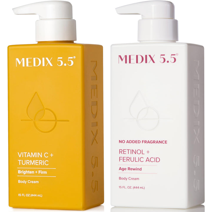 MEDIX 5.5 front packaging of the two-piece set showing both tubes for easy identification and benefits