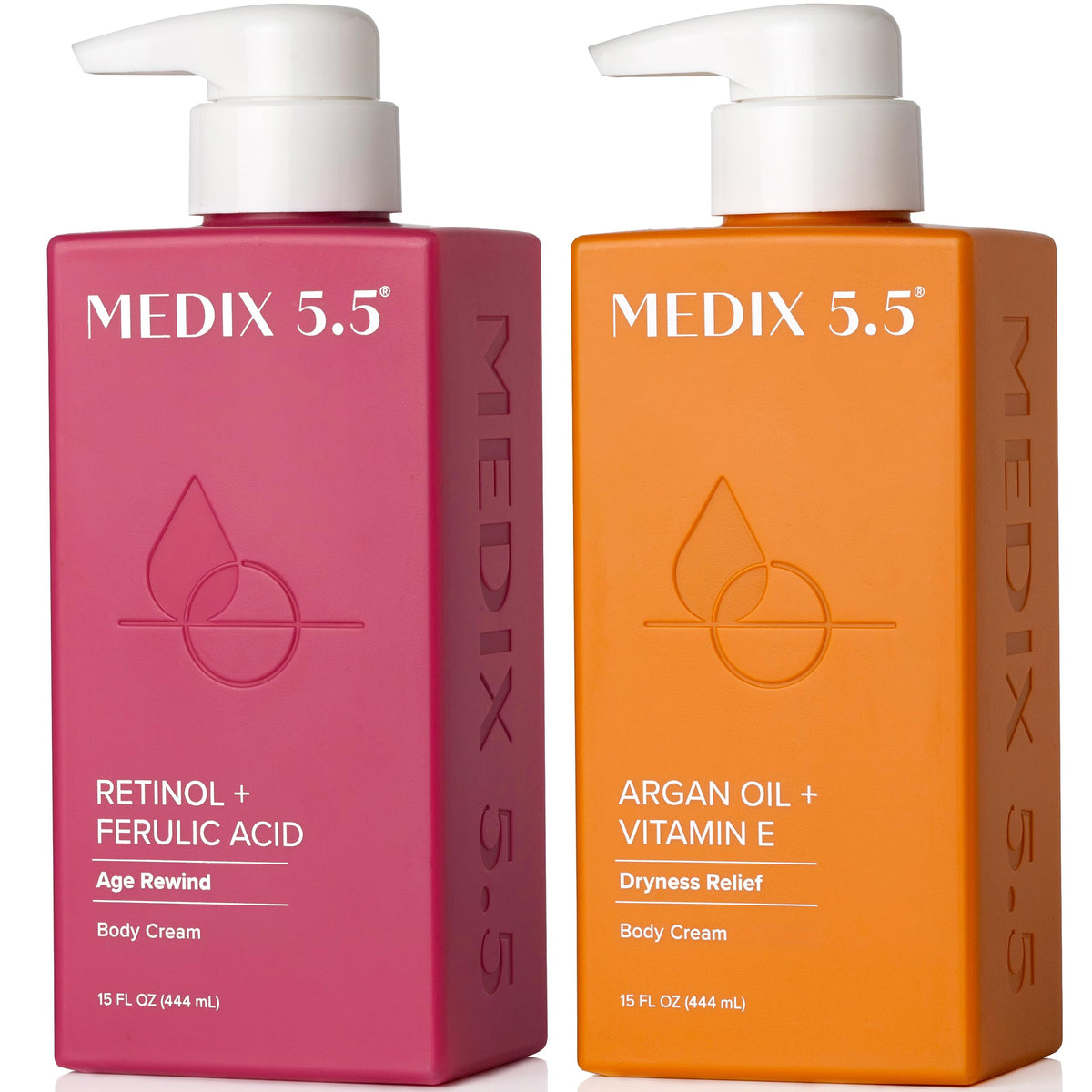 Medix 5.5 front packaging showing both cream tubes and benefits