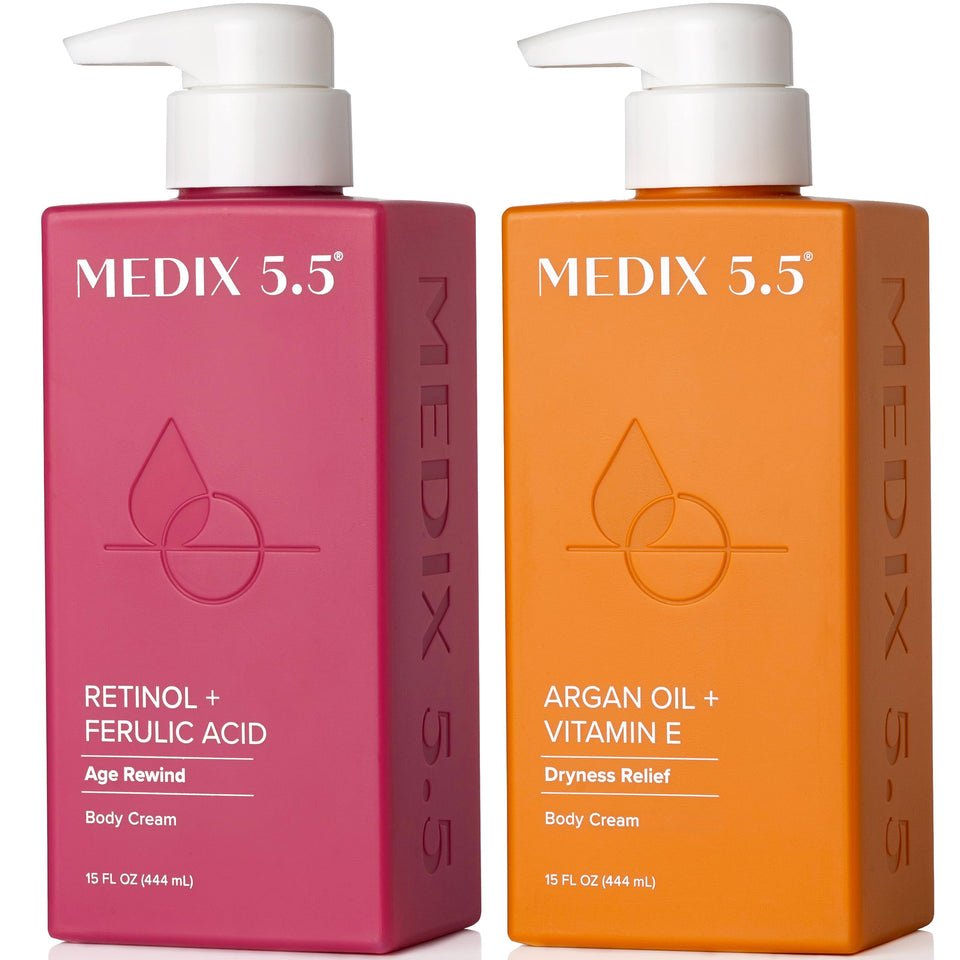 Medix 5.5 front packaging showing both cream tubes and benefits