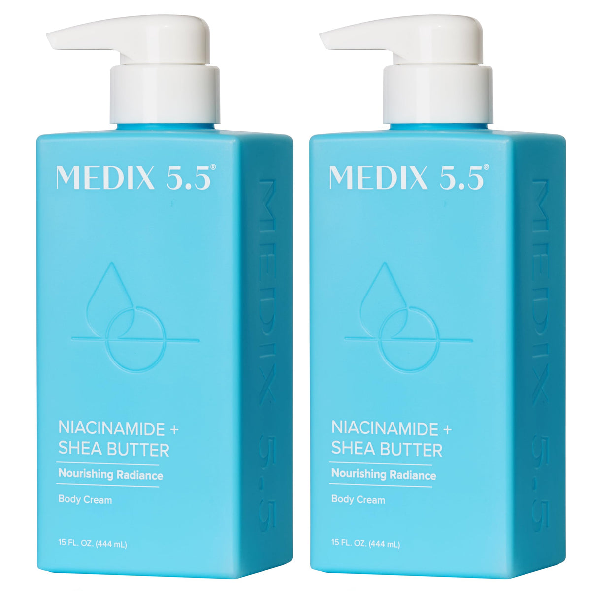 Medix 5.5 front packaging showing two 15 fl oz bottles and benefits