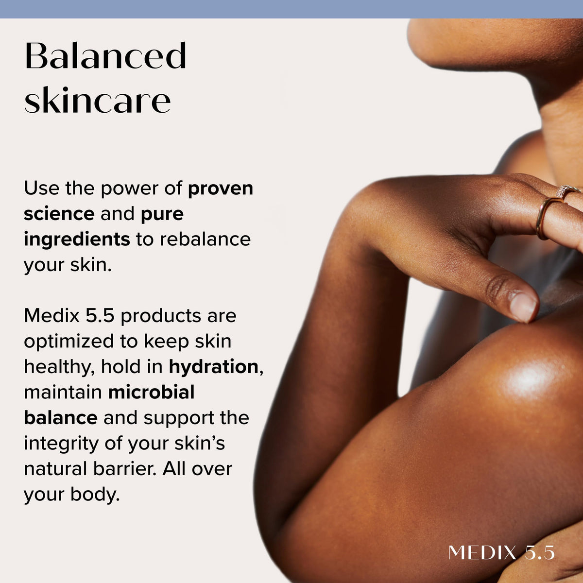 Medix 5.5 face application routine illustrating gentle nightly use