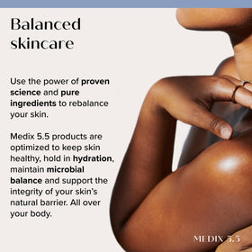 Medix 5.5 face application routine illustrating gentle nightly use