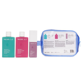 Medix 5.5 kit next to travel toiletries to show compact size for packing