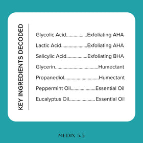 Medix 5.5 bottles beside a hand to show true size