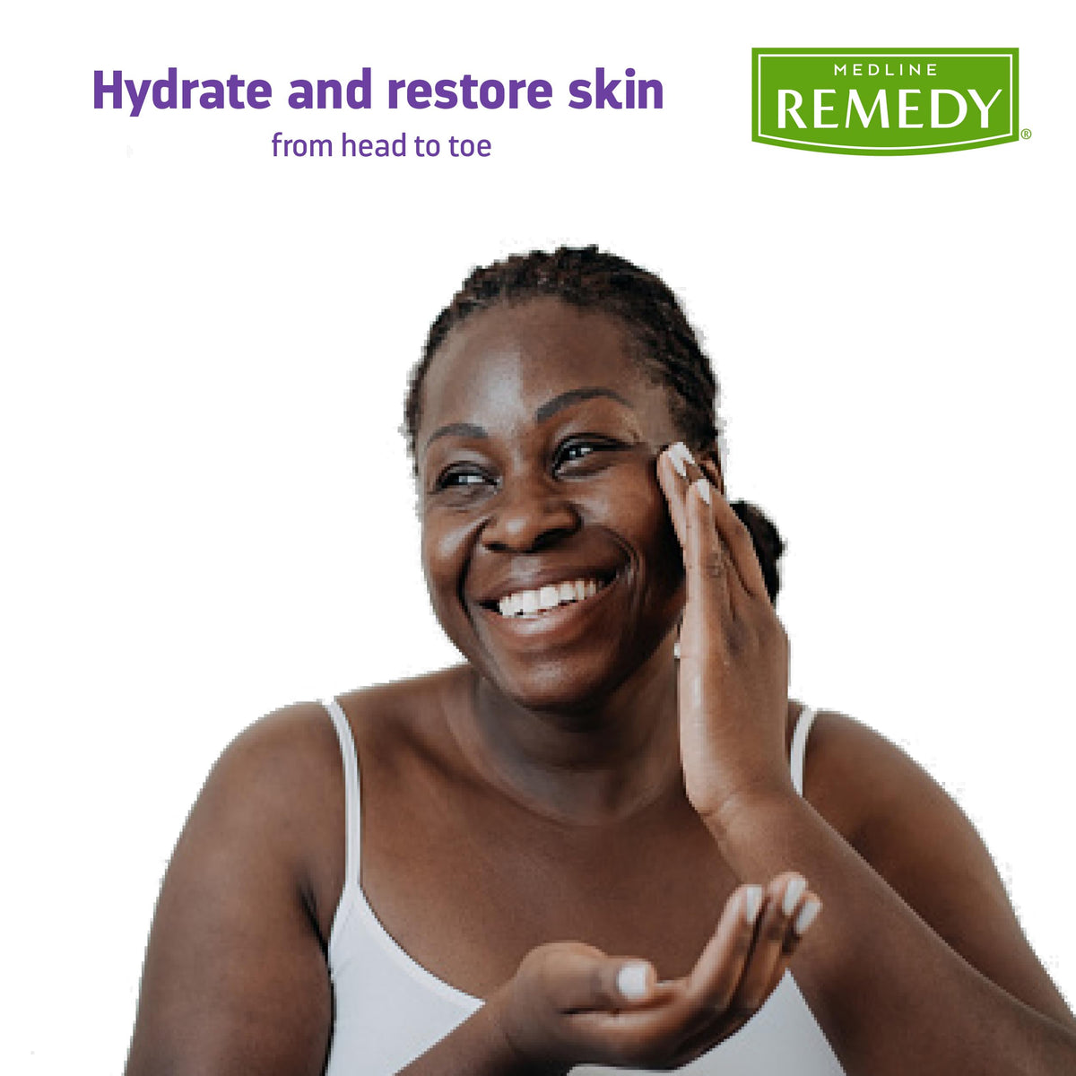 Medline Remedy in a pump dispenser ready for clinical or home use benefit