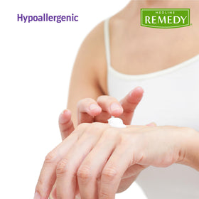 Medline Remedy applied to hands highlighting non-greasy hydration