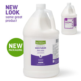 Medline Remedy pouring into a smaller bottle for quick refills and savings