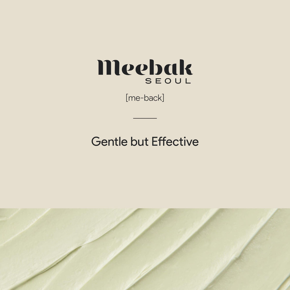 Meebak ingredients display with yuja and centella showing botanical soothing and brightening