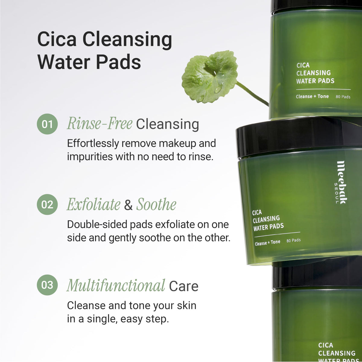 Meebak pad in hand to show size and convenient on-the-go use