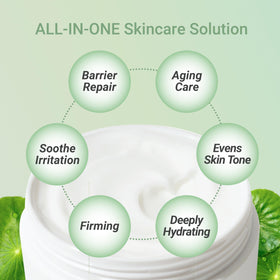 Meebak texture closeup of cream, highlights silky absorption and hydration