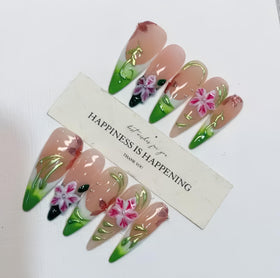 meemooron front packaging showing 10-piece set and luxe green design