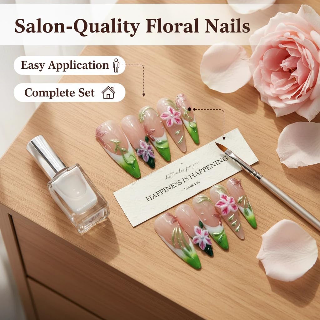 meemooron nails held in hand illustrating scale and natural fit