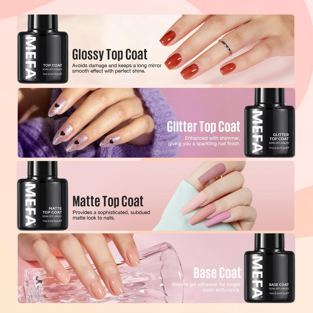 MEFA cuticle oil pen and manicure tools laid out to illustrate prep and finishing benefits