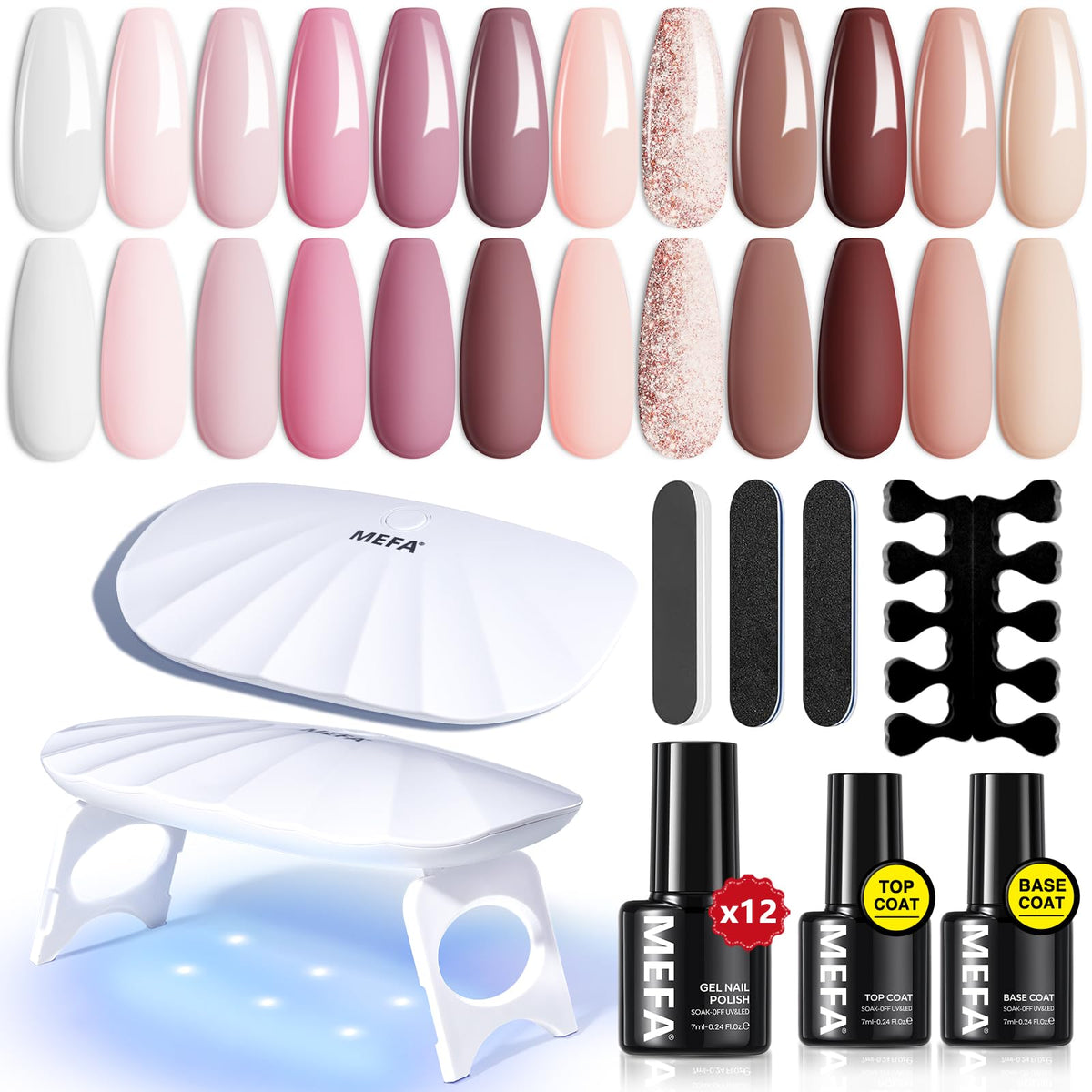 MEFA front packaging showing full 19-piece kit and included items