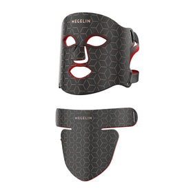 MEGELIN front view mask showing full-face coverage and easy setup benefits