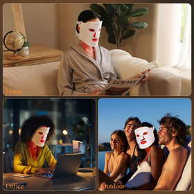 MEGELIN in use on relaxed woman demonstrating at-home convenience