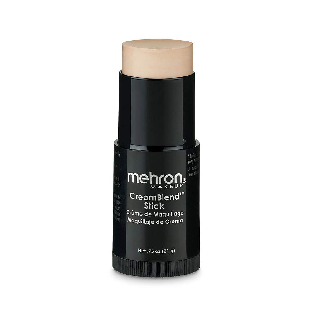 Mehron CreamBlend Stick front packaging showing Light 2 shade and professional finish