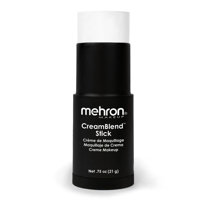 Mehron CreamBlend Stick front packaging showing product identity and portability