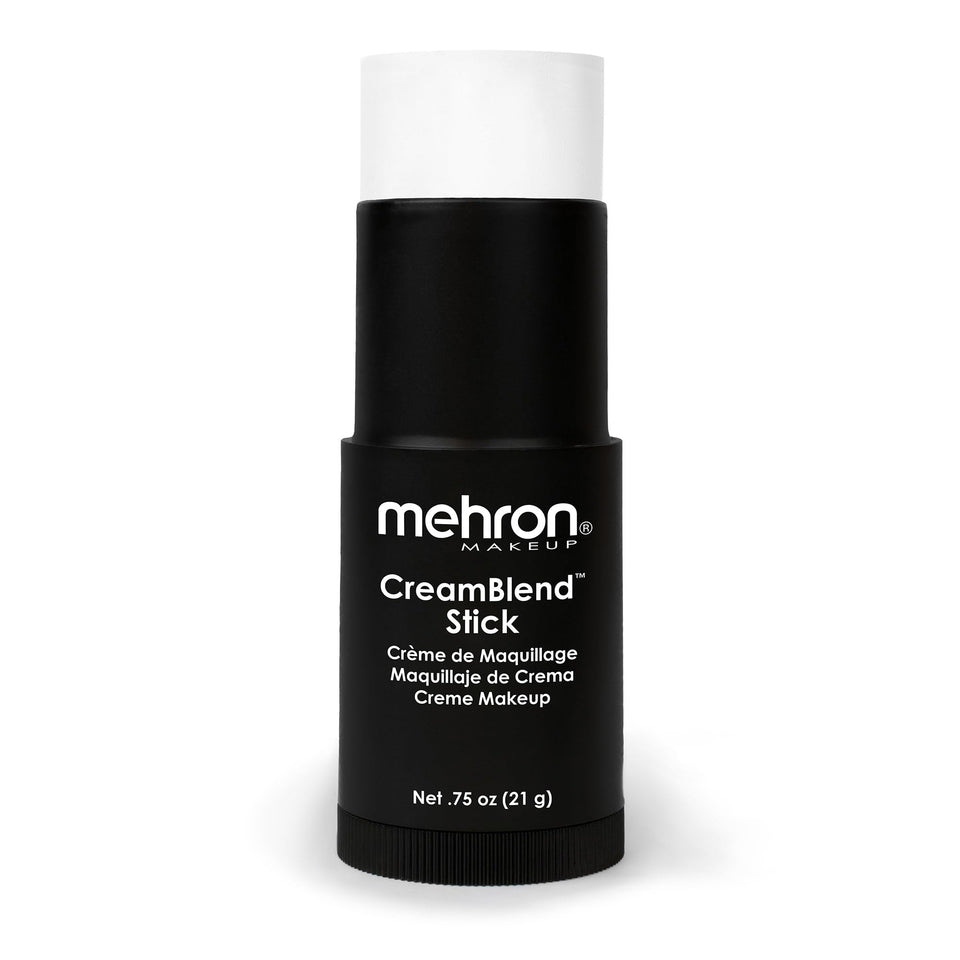 Mehron CreamBlend Stick front packaging showing product identity and portability