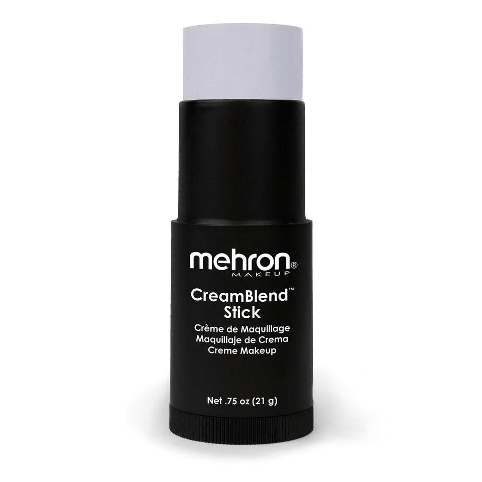 Mehron CreamBlend Stick front packaging showing brand and shade for quick ID and pro use
