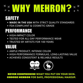 Mehron CreamBlend stick close-up texture displays creamy pigment and easy blendability