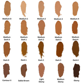 Mehron cream texture close-up swatch demonstrating smooth blendability and coverage