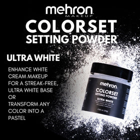 Mehron used on face paint showing reduced shine and sharper details
