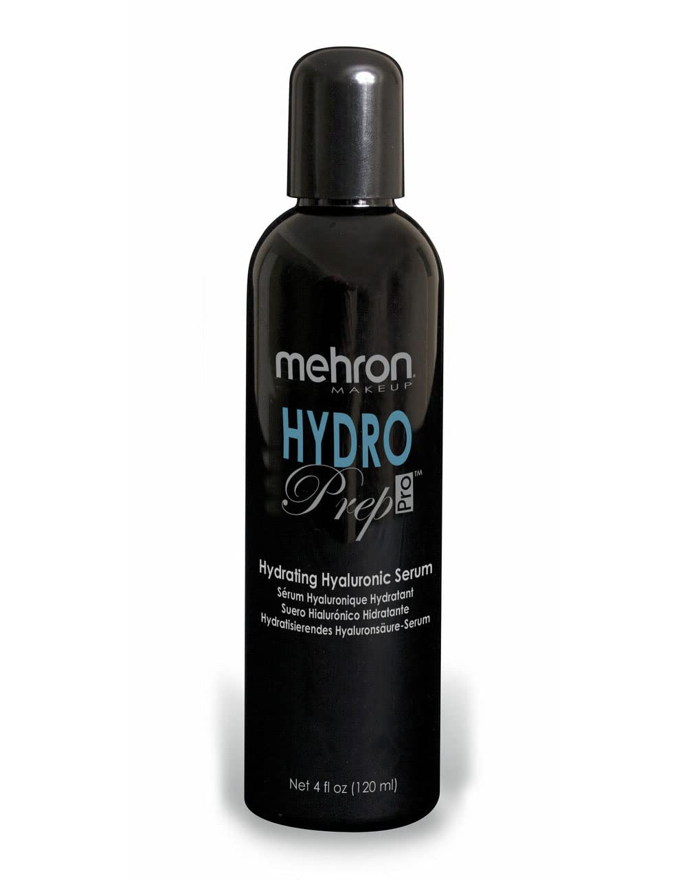 Mehron front bottle view showing label and 4 fl oz size for easy identification