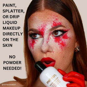 Mehron airbrush application showing even spray for professional seamless coverage