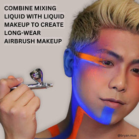 Mehron mixing liquid holding glitter secure with zero fallout for sparkle