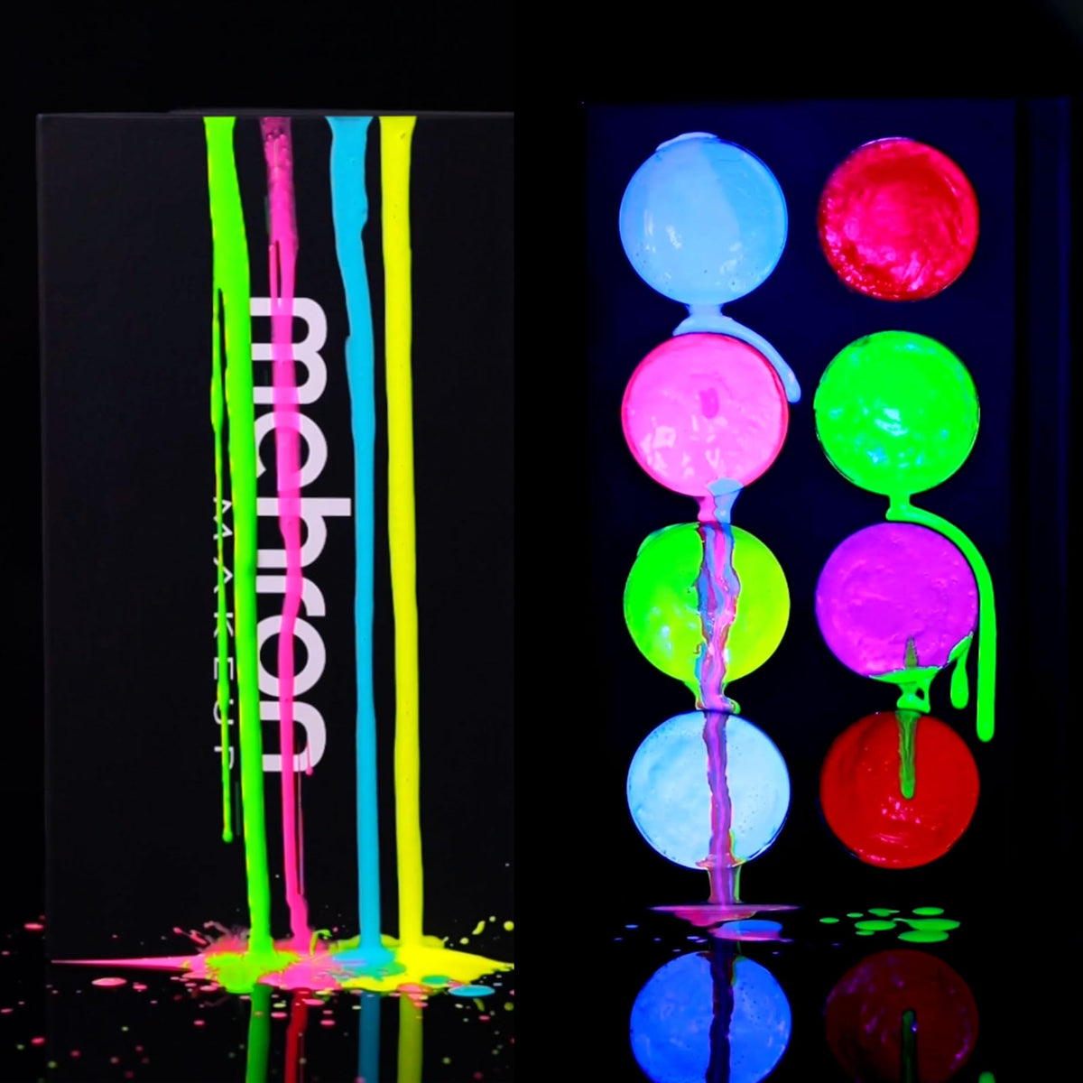 Mehron Paradise FX paint texture close-up showing creamy water-activated consistency