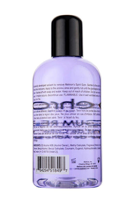 Mehron remover applied at prosthetic edge easing adhesive release gently