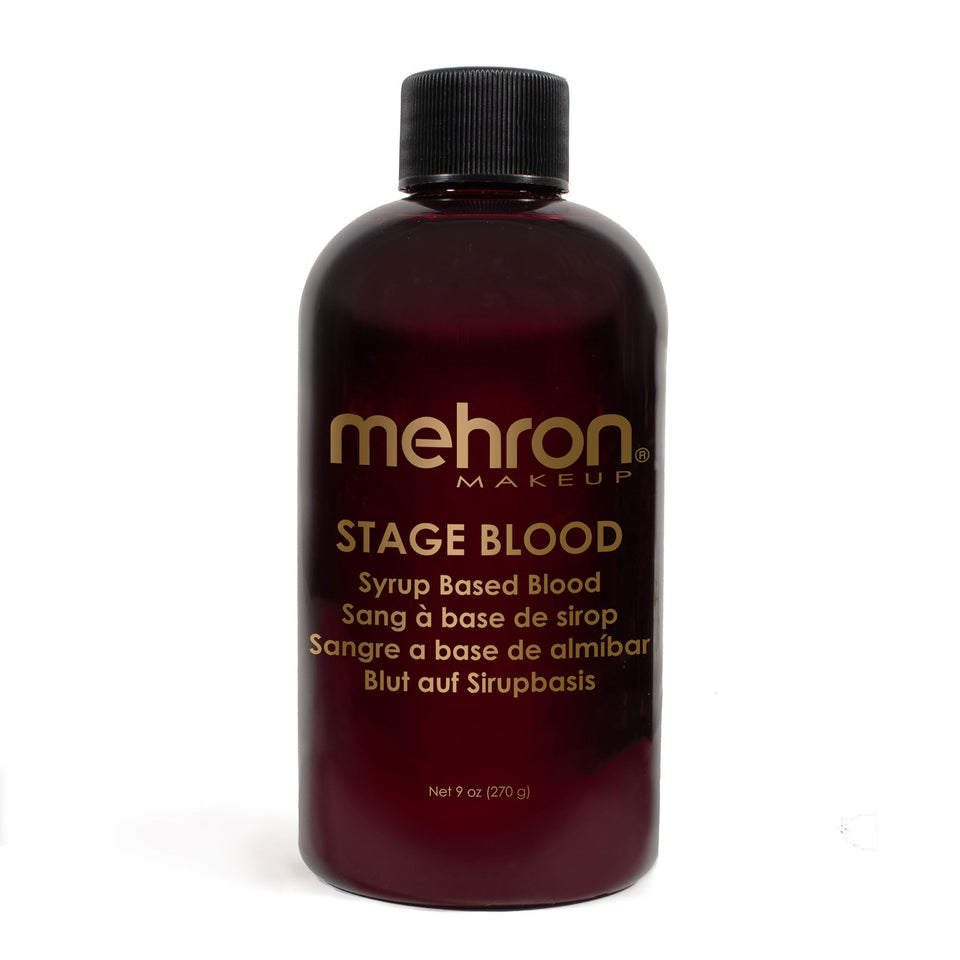 Mehron jar front view showing label and deep venous color for realistic effects