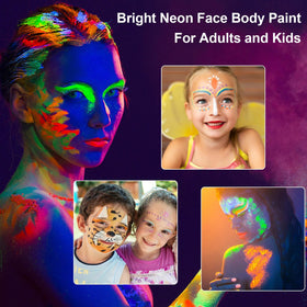 MEICOLY body paint stencil detail highlighting smooth coverage and clean edges