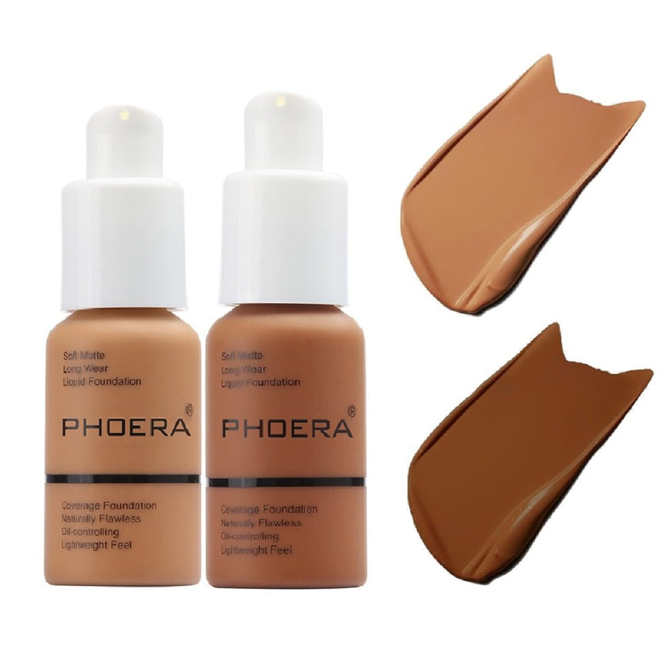 Meifen PHOERA front packaging showing two bottles and benefit of full coverage