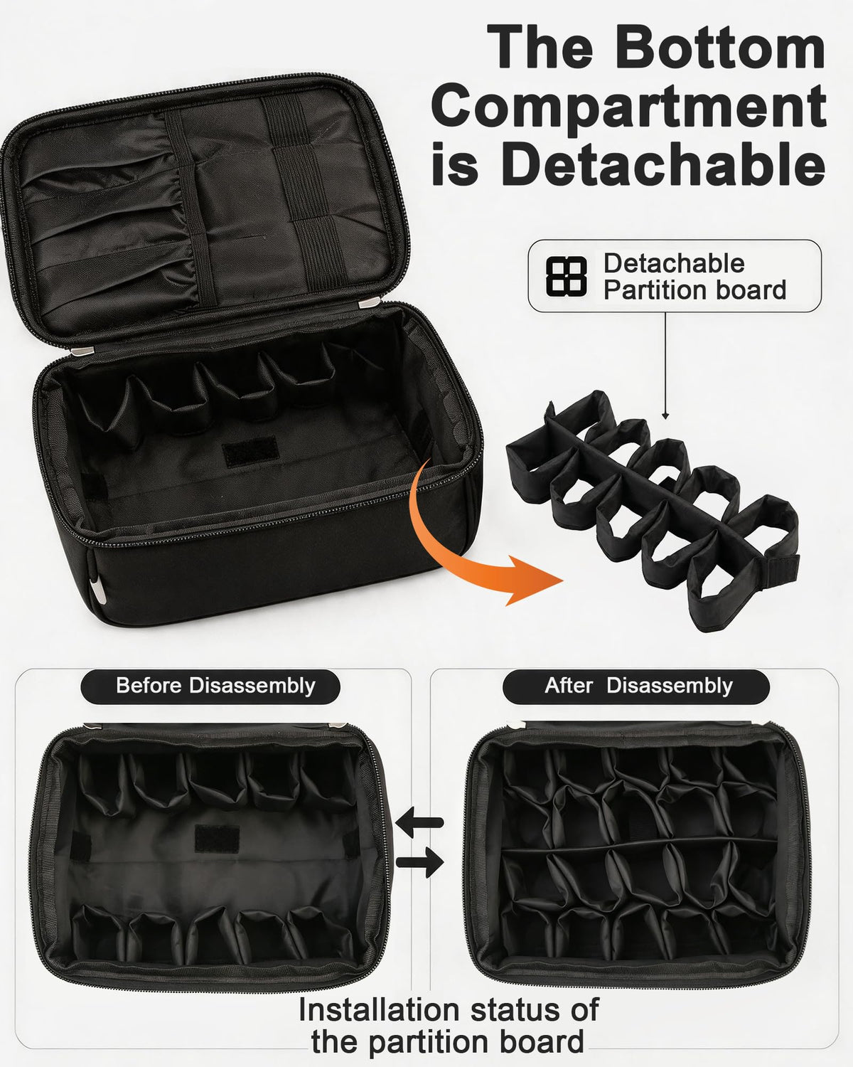 Meiiy bag packed inside suitcase demonstrating travel-friendly size and convenience